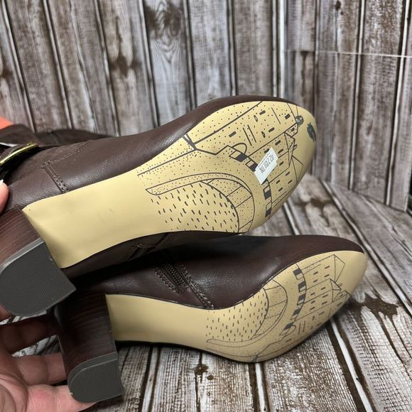 Bella Vita Heeled Boots Brown Size 6 Extra Wide - Picture 5 of 9